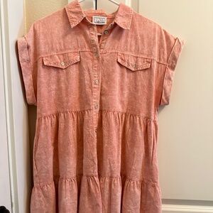 Pink Luxe Blue Jean Dress